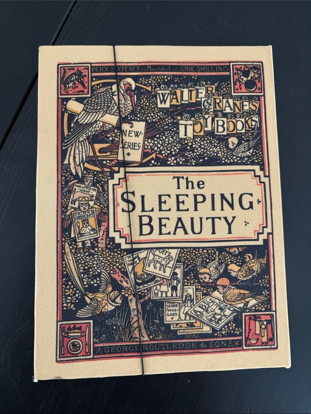 The Sleeping Beauty Decorative Coffee Table Book Box — Cream & Black